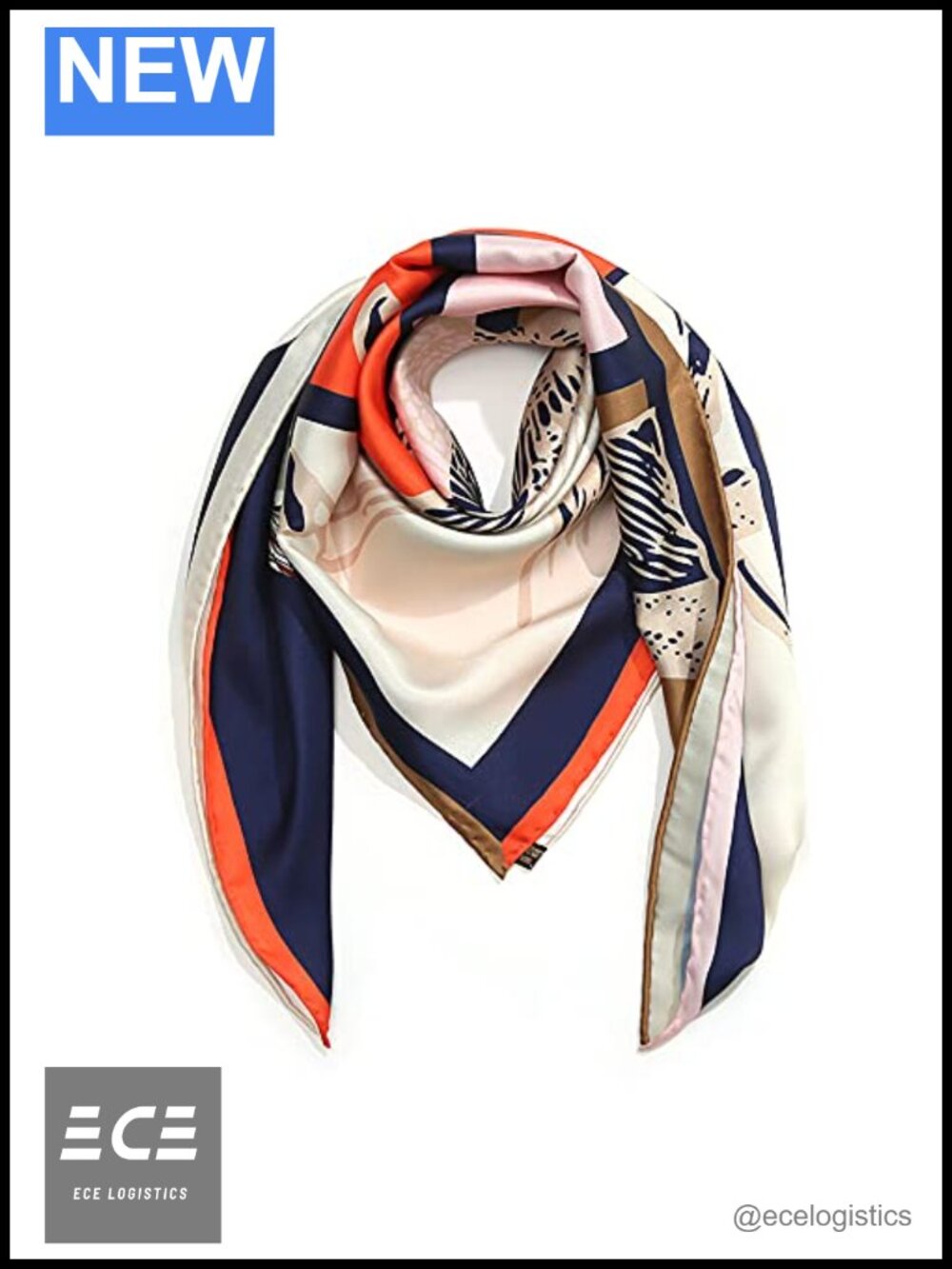 100% Mulberry Silk Scarf 35" Square Hair Wrap Bandana Gift